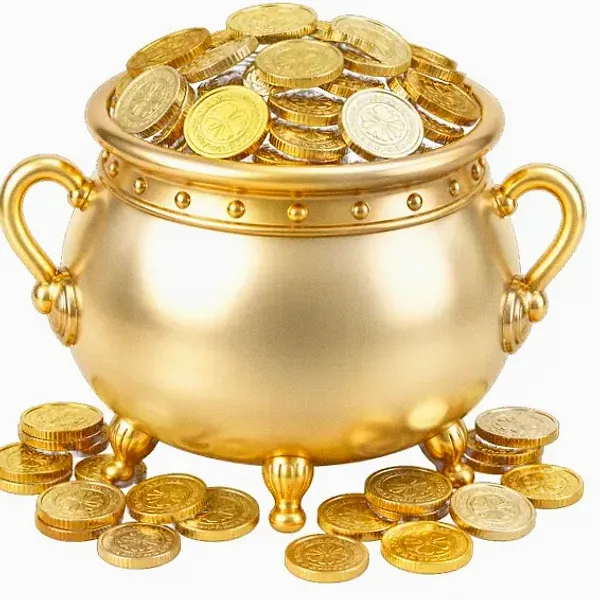 Coin-filled cauldron — Vegas Hero