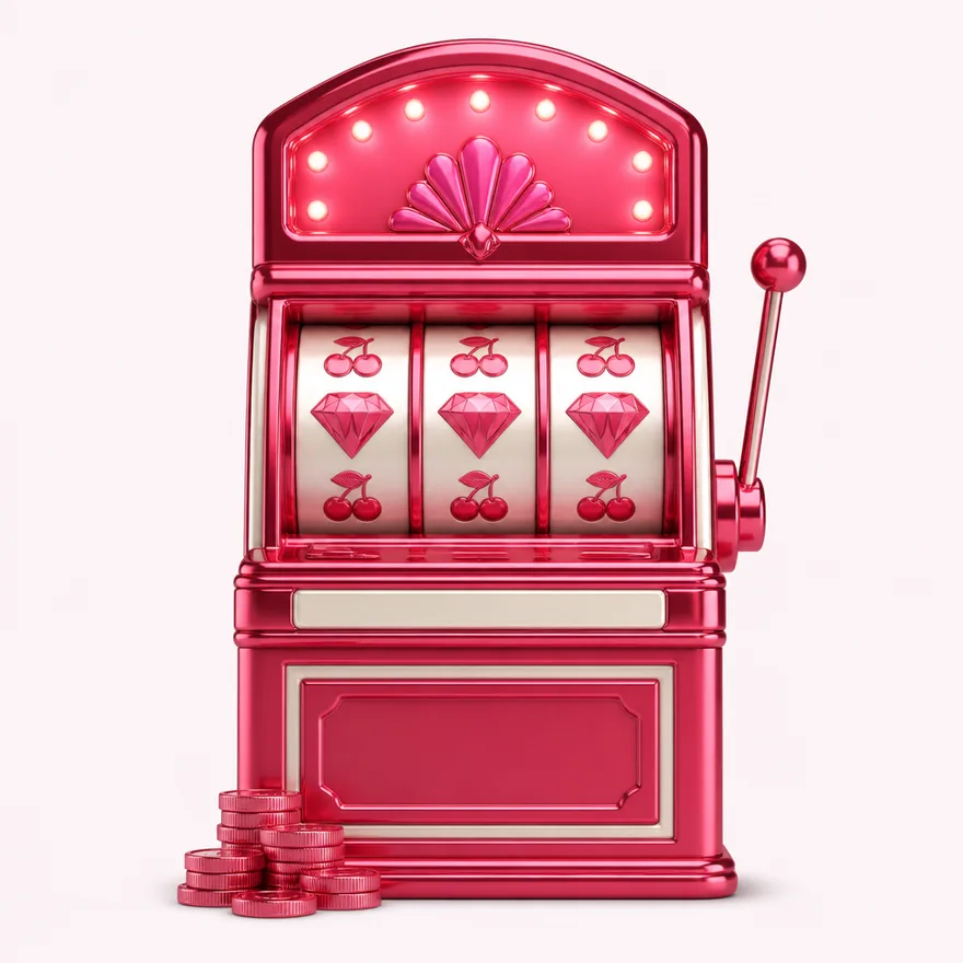 Slot cabinet with marquee — Vegas Hero