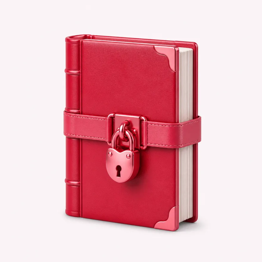 Book with padlock strap — Vegas Hero