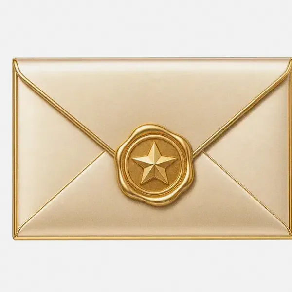 Sealed wax envelope — Vegas Hero