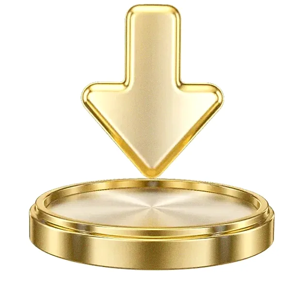 Downward arrow button — Vegas Hero