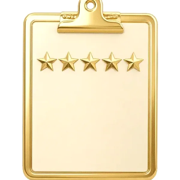 Star rating clipboard — Vegas Hero