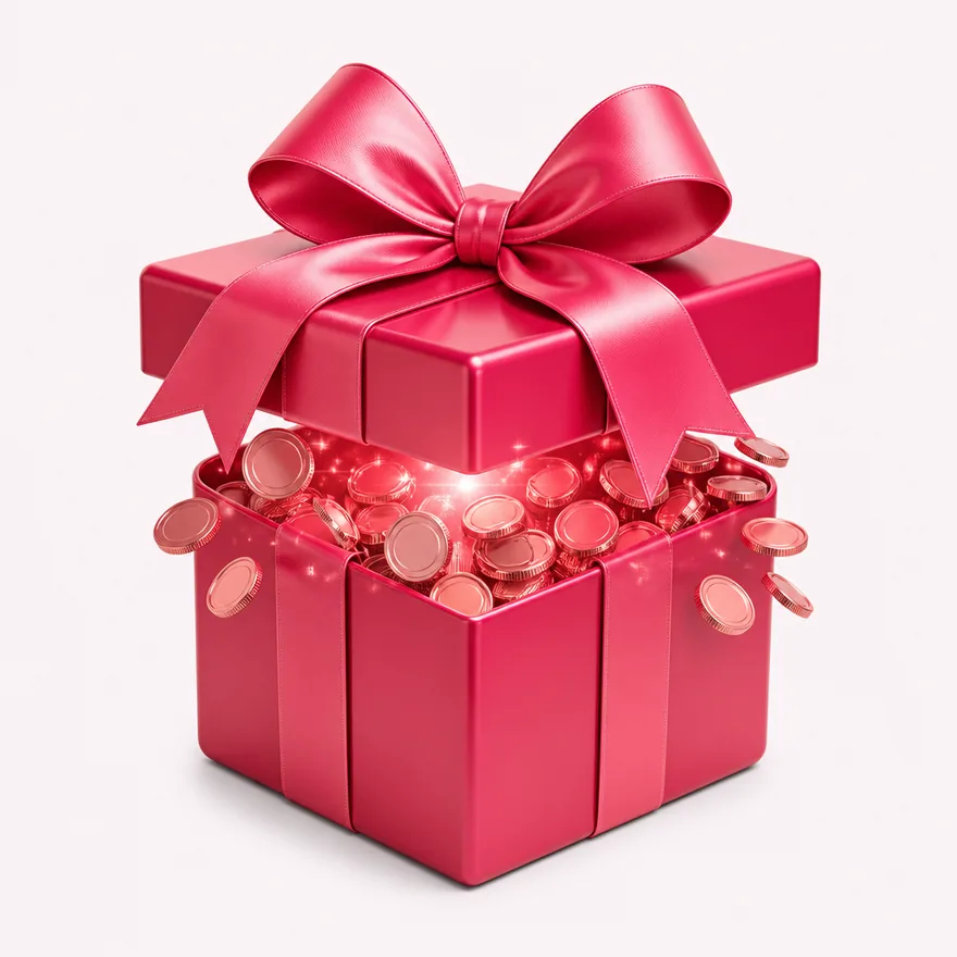 Ribbon-tied gift box — Vegas Hero