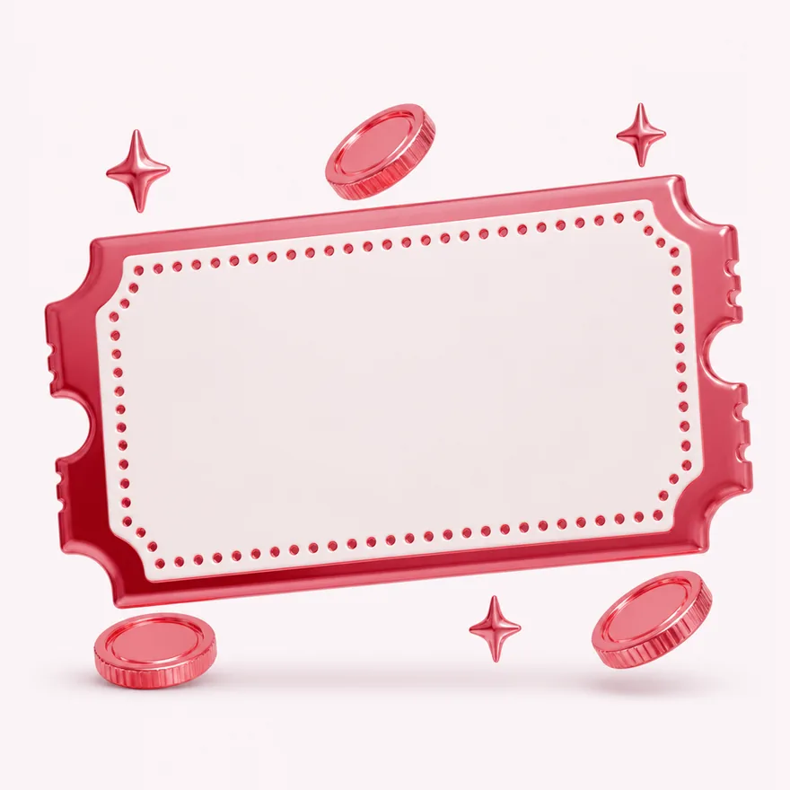 Blank coupon ticket — Vegas Hero