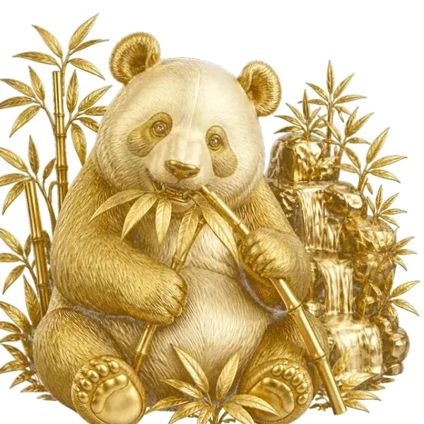 Panda eating bamboo — Vegas Hero