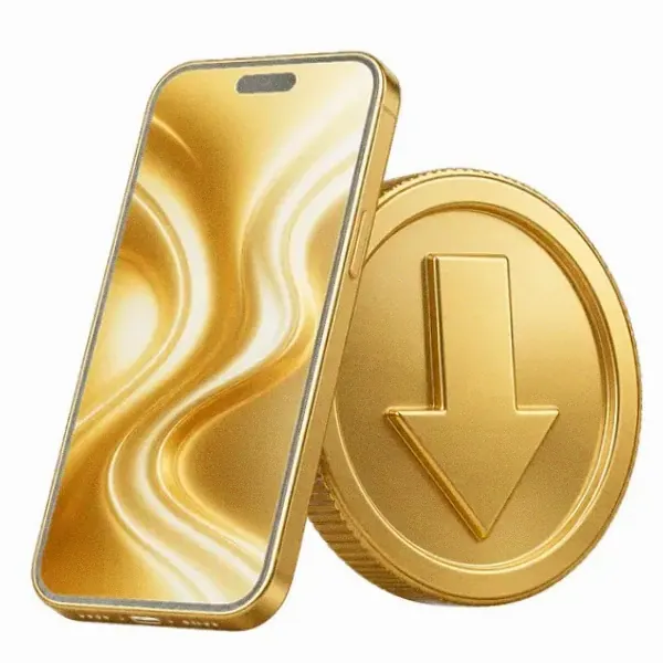 Smartphone and coin — Vegas Hero