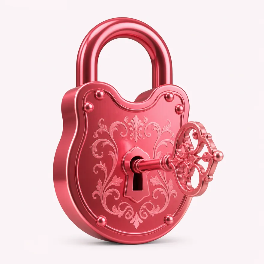 Padlock with key — Vegas Hero