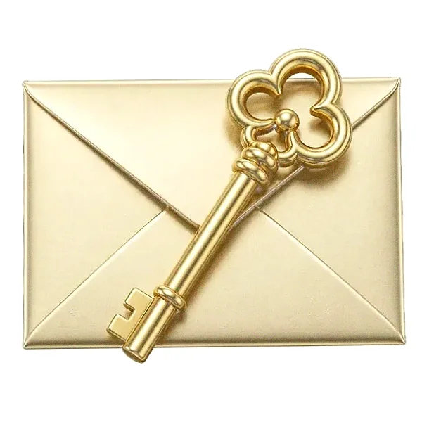 Key on envelope — Vegas Hero