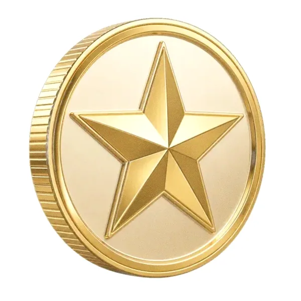 Star-emblem coin — Vegas Hero