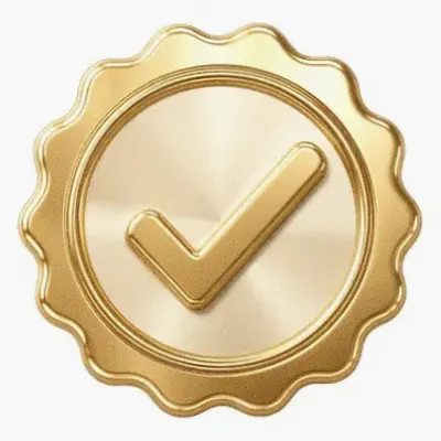 Checkmark badge — Vegas Hero