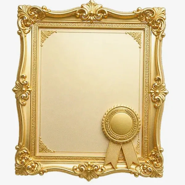 Framed certificate — Vegas Hero